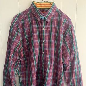 Robert Graham Button Down Dress Shirt Large